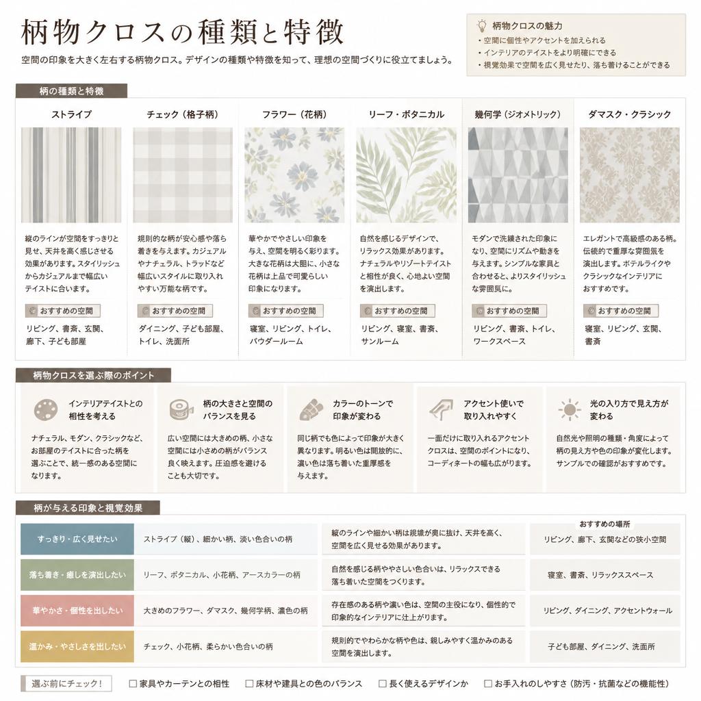 柄の種類と特徴を知ろう